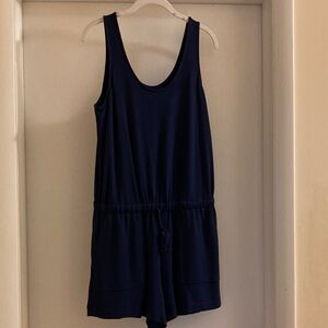 Woman’s Lou & Grey Navy Blue Knit Romper